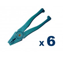 Pinza De Abrir Vidrio Leponitt Blue Runner (plastico) X 6 Unidades